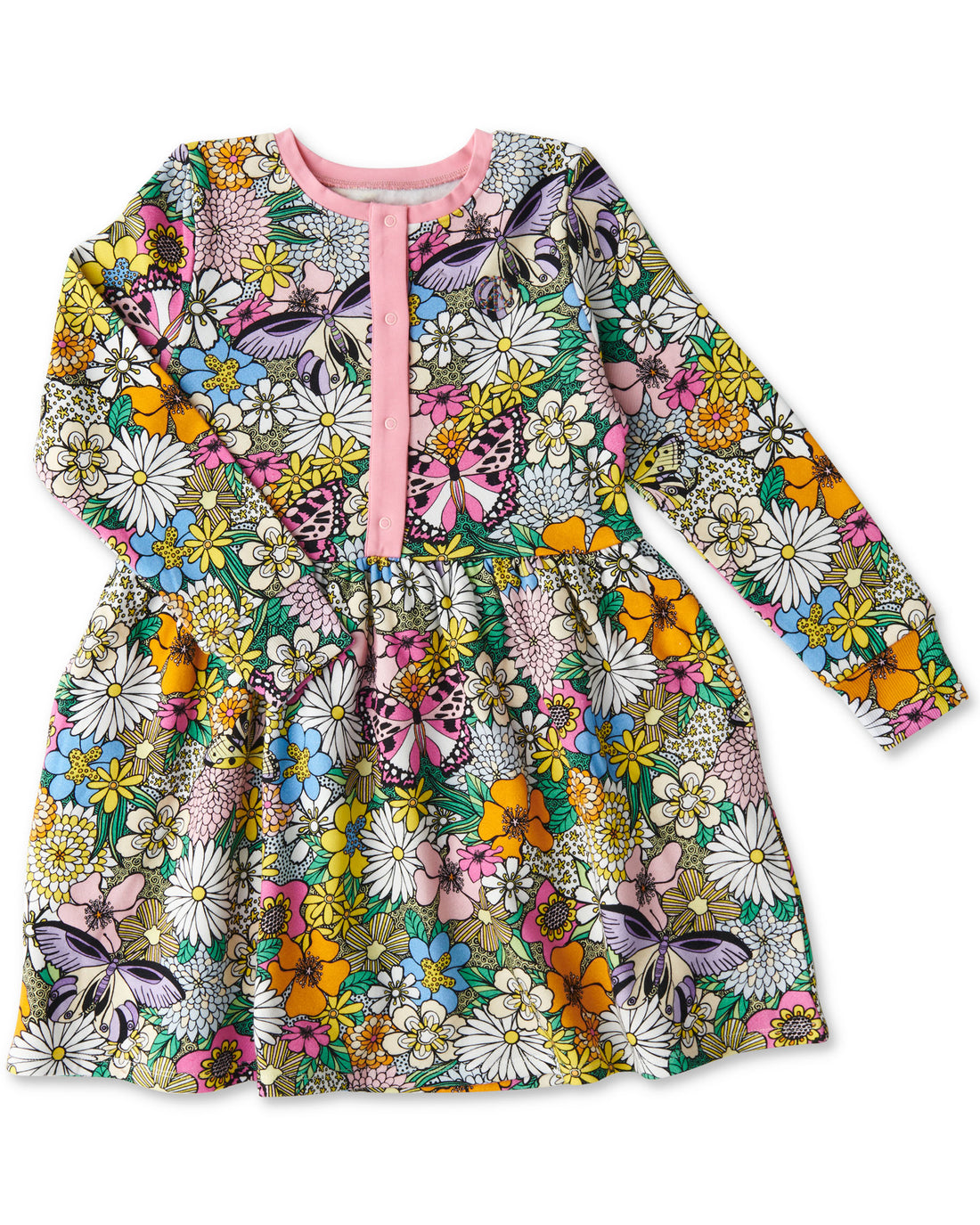 Bliss Floral Organic Cotton Winter Dress