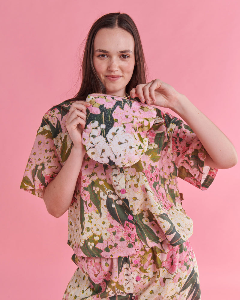 Bush Blossom Organic Cotton Short Sleeve Shirt & Pant Pyjama Set