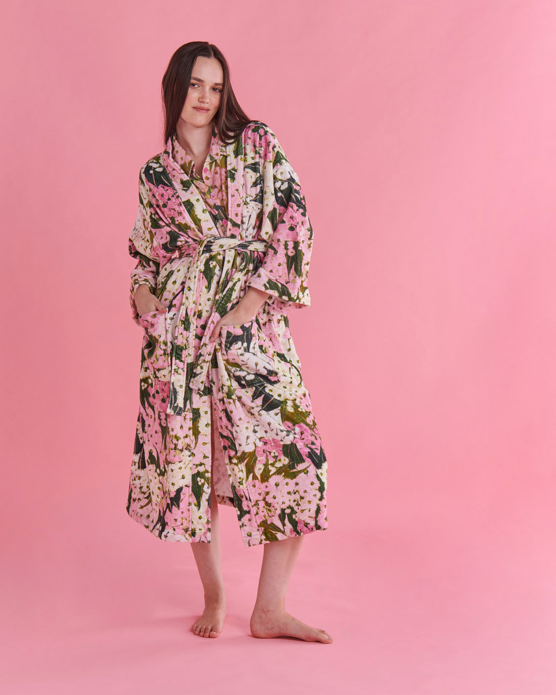 Bush Blossom Terry Bath Robe