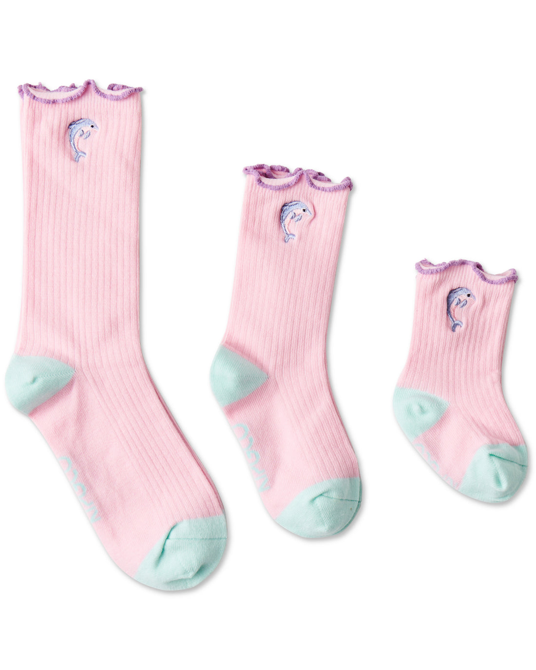 Dolphin Frill Socks