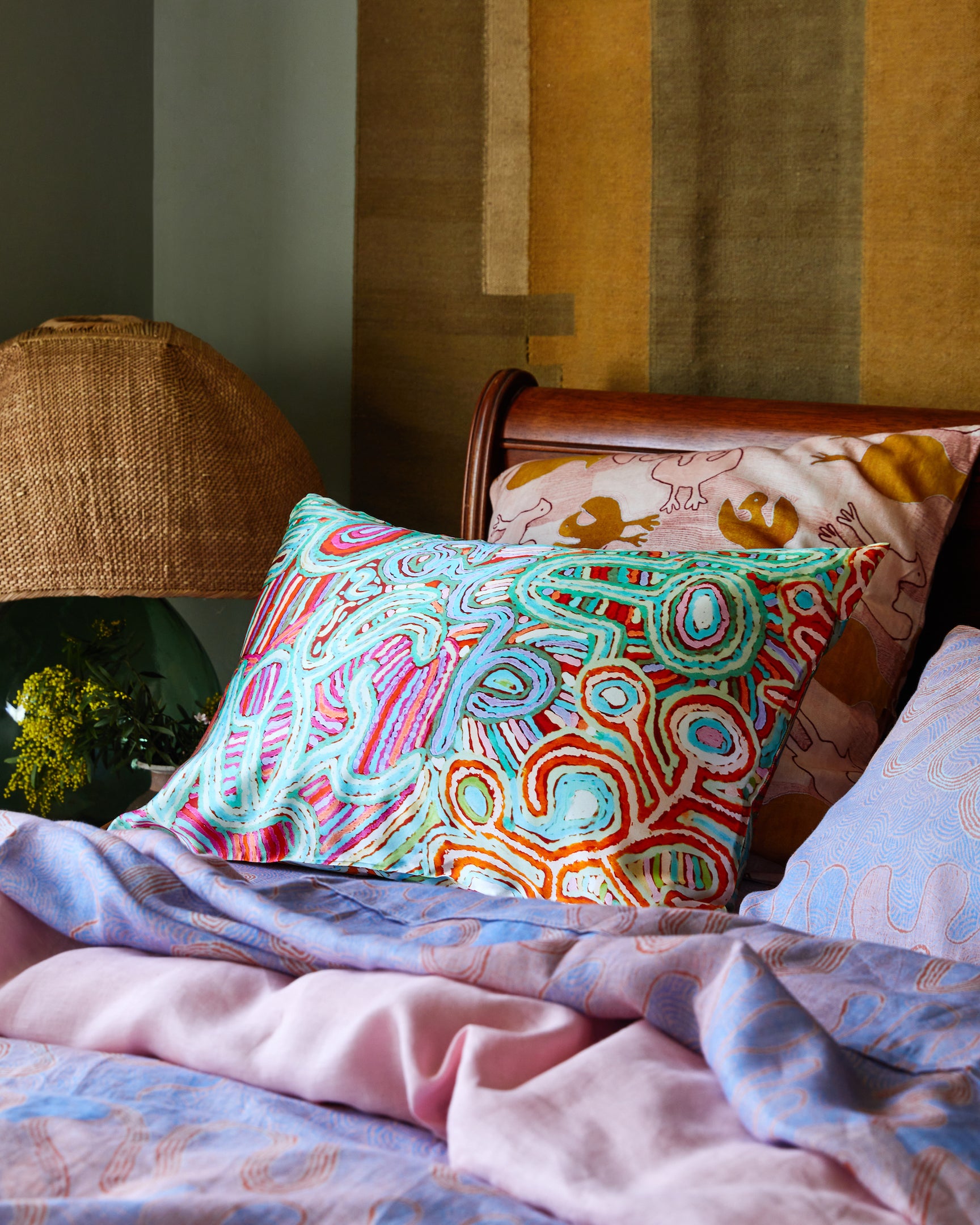 Pillowcases European 2 Set Cotton Kalaya Ngura - Kip & Co