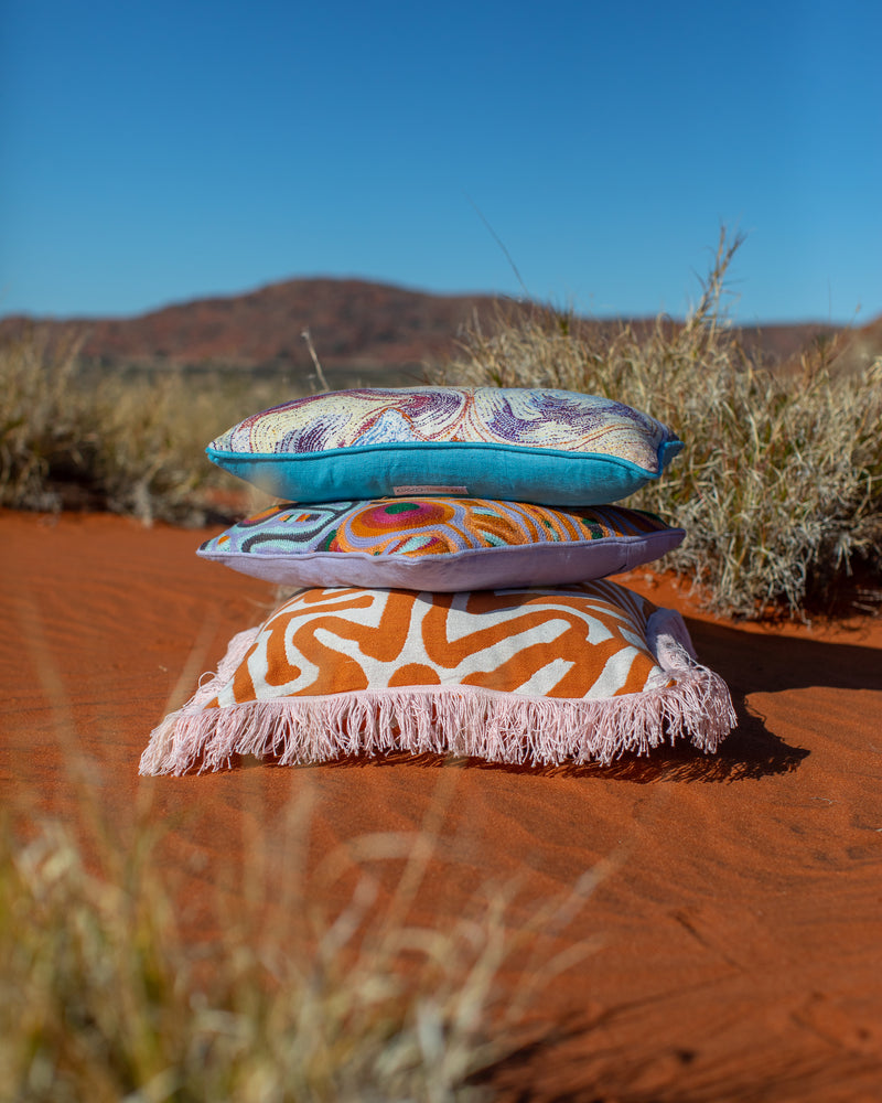 Kalaya Tjukurpa Sand Woven Cushion
