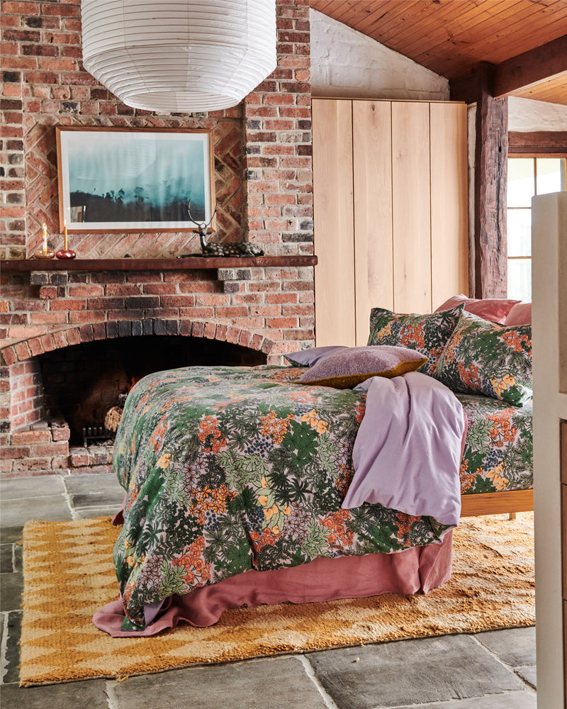Atrium Lilac Flannelette Pillowcase