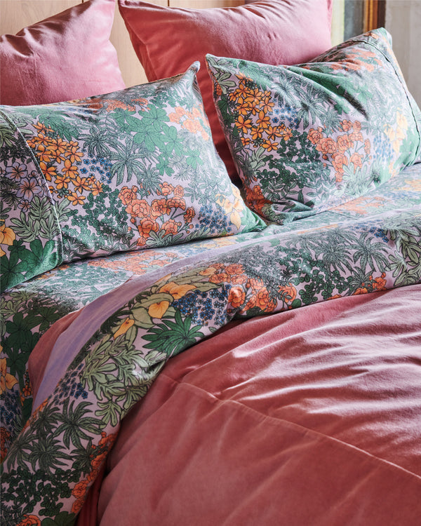 Atrium Lilac Flannelette Pillowcase