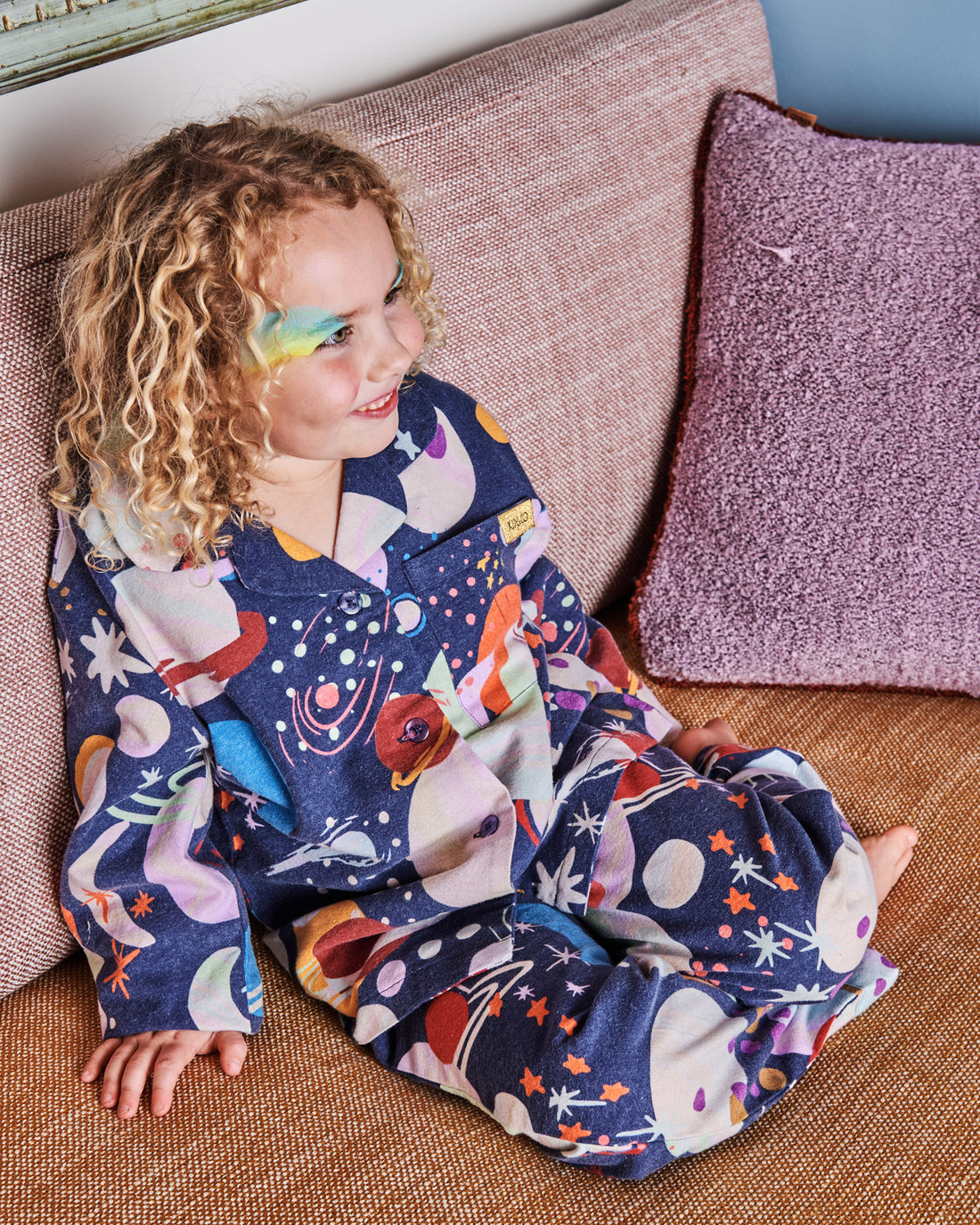 Planet Kip Flannelette Long Sleeve Shirt & Pant Pyjama Set