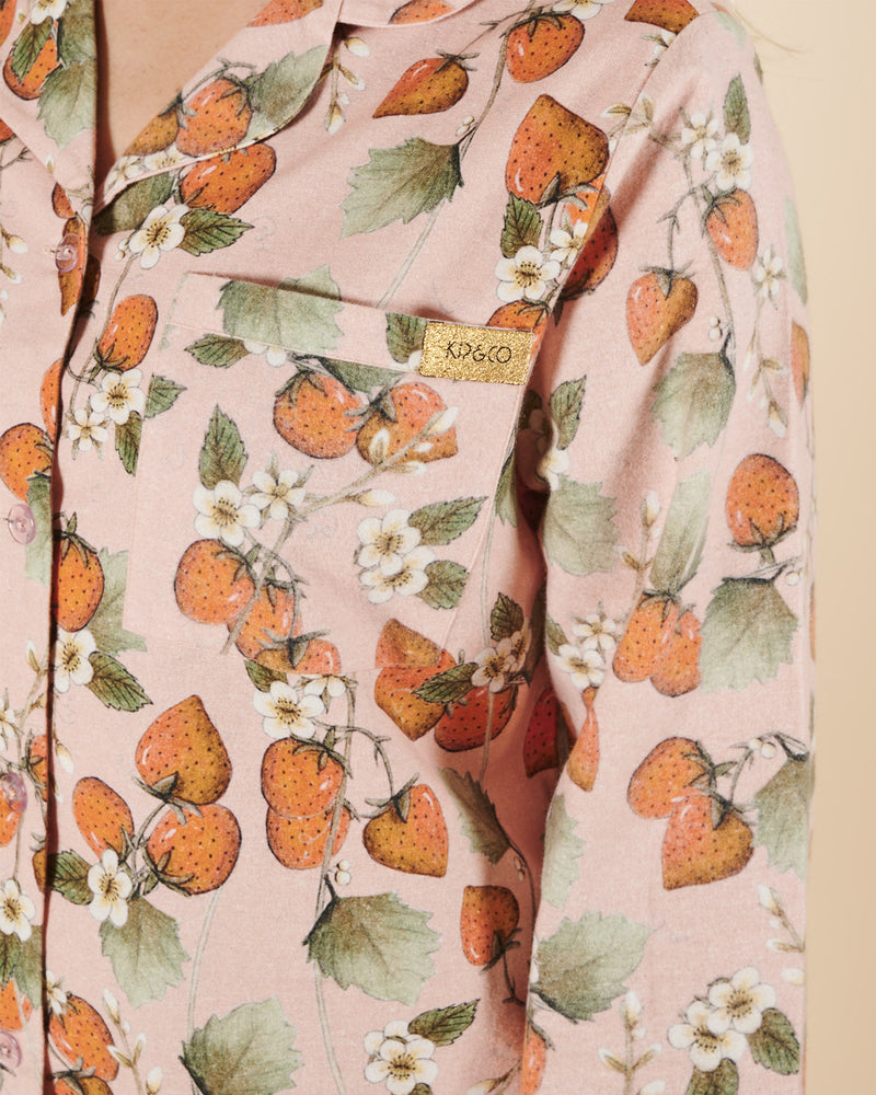 The Patch Flannelette Adult Long Sleeve Shirt & Pant Pyjama Set