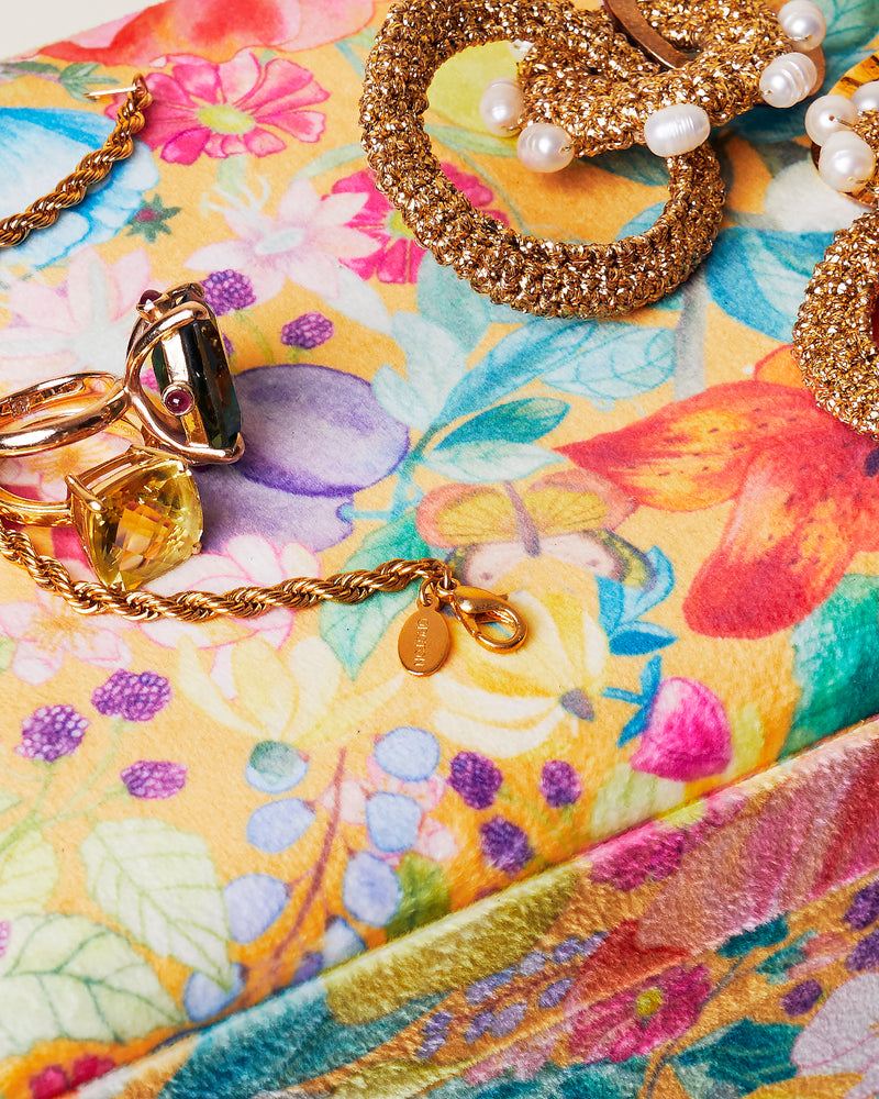 Abundance Marigold Small Velvet Jewellery Box