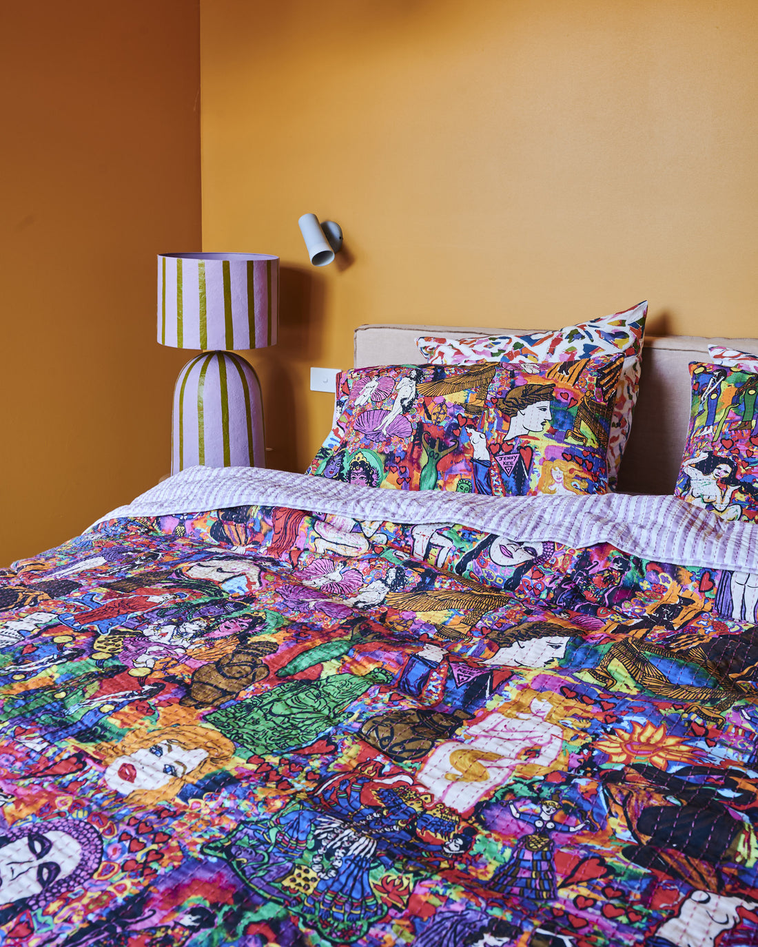 Kip&Co x Jenny Kee Goddesses Kantha Bedspread