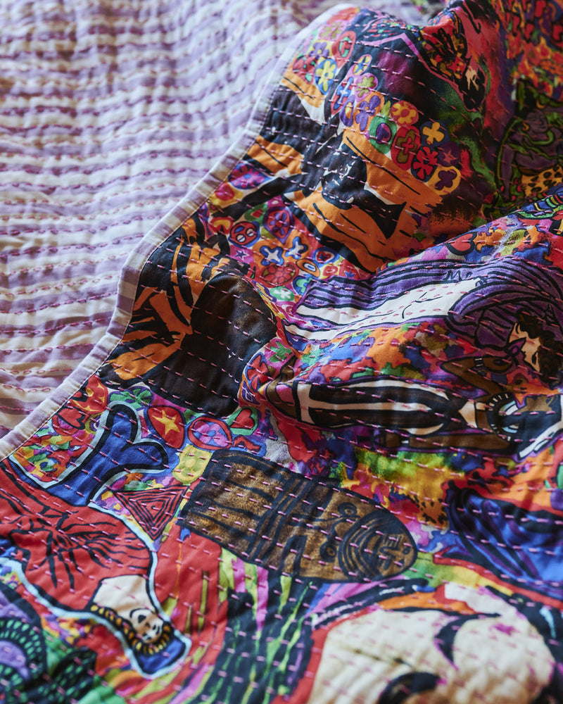 Kip&Co x Jenny Kee Goddesses Kantha Bedspread