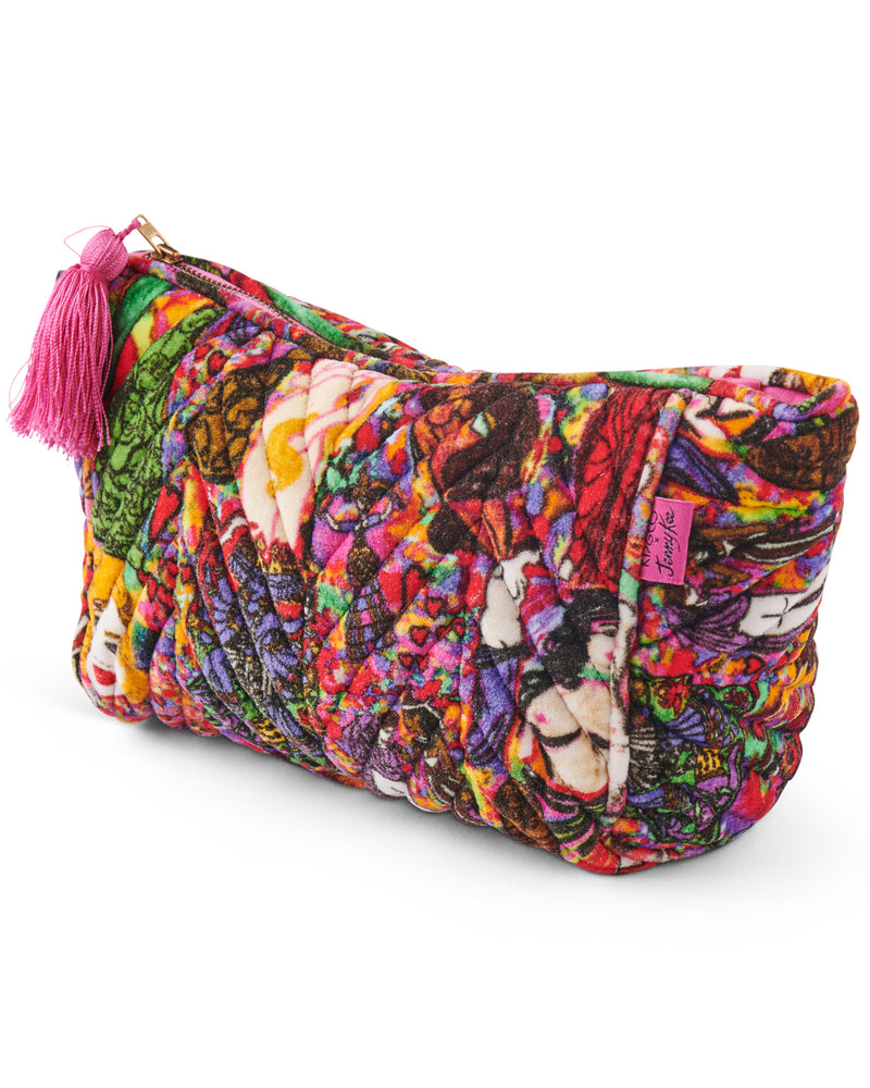 Kip&Co x Jenny Kee Goddesses Velvet Toiletry Bag