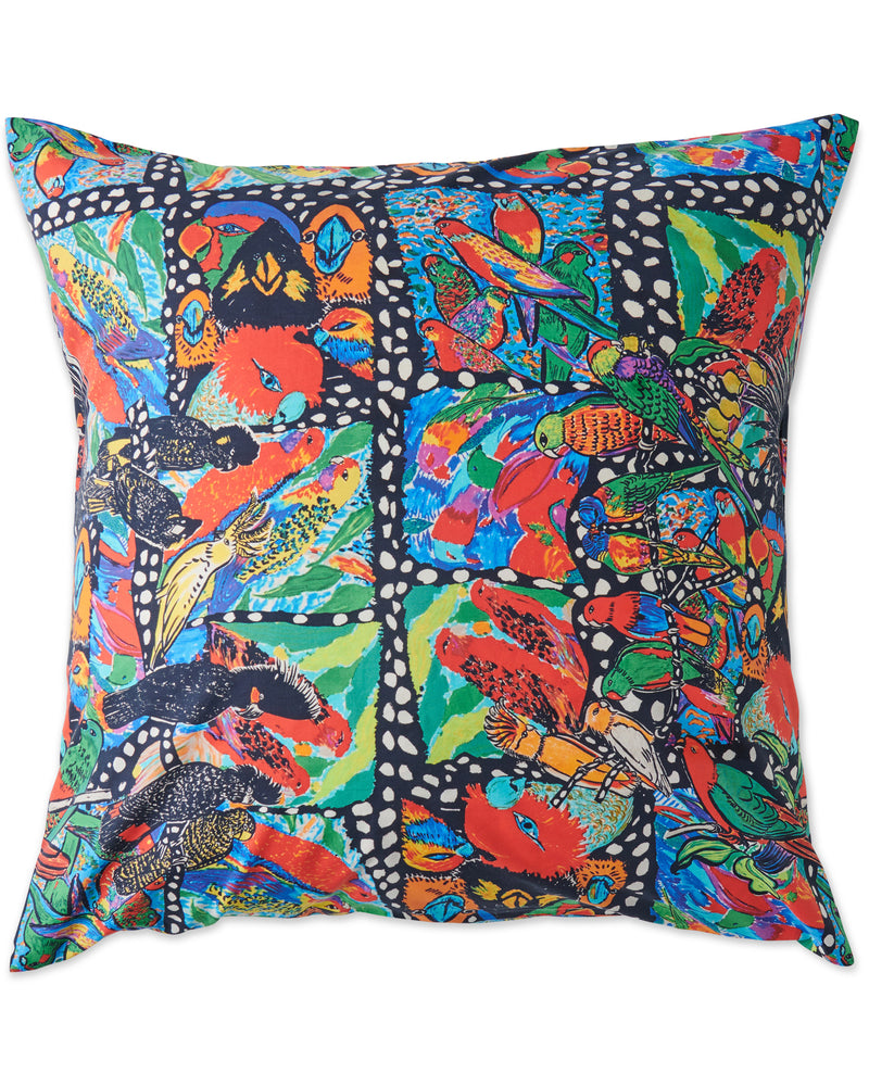 Kip&Co x Jenny Kee Parrots & Cockatoos Organic Cotton European Pillowcases