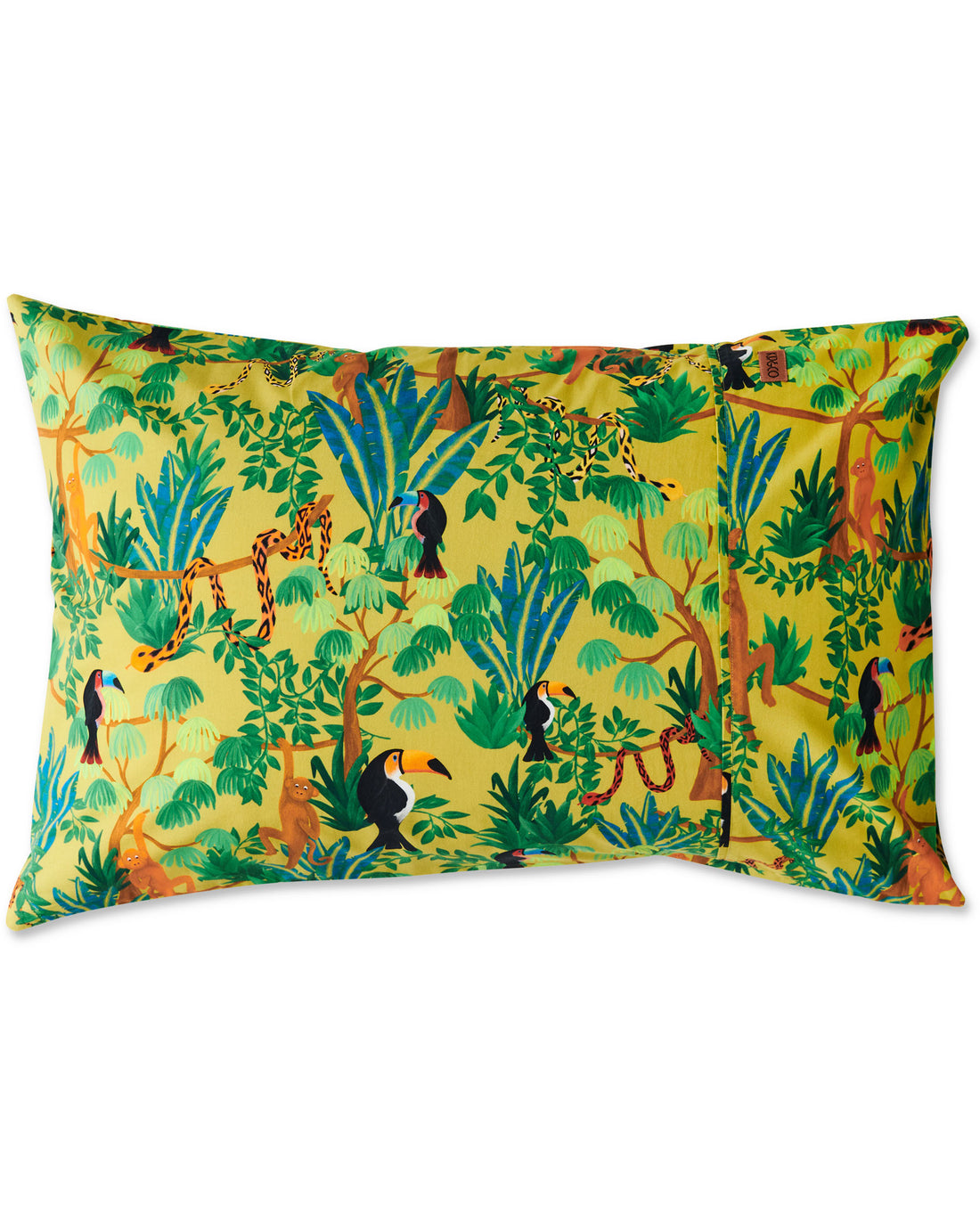 Jungle Boogie Organic Cotton Pillowcase