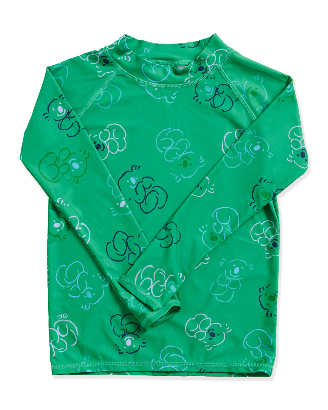 Kip&Co x Ken Done Koala Cuddles Green Rash Vest