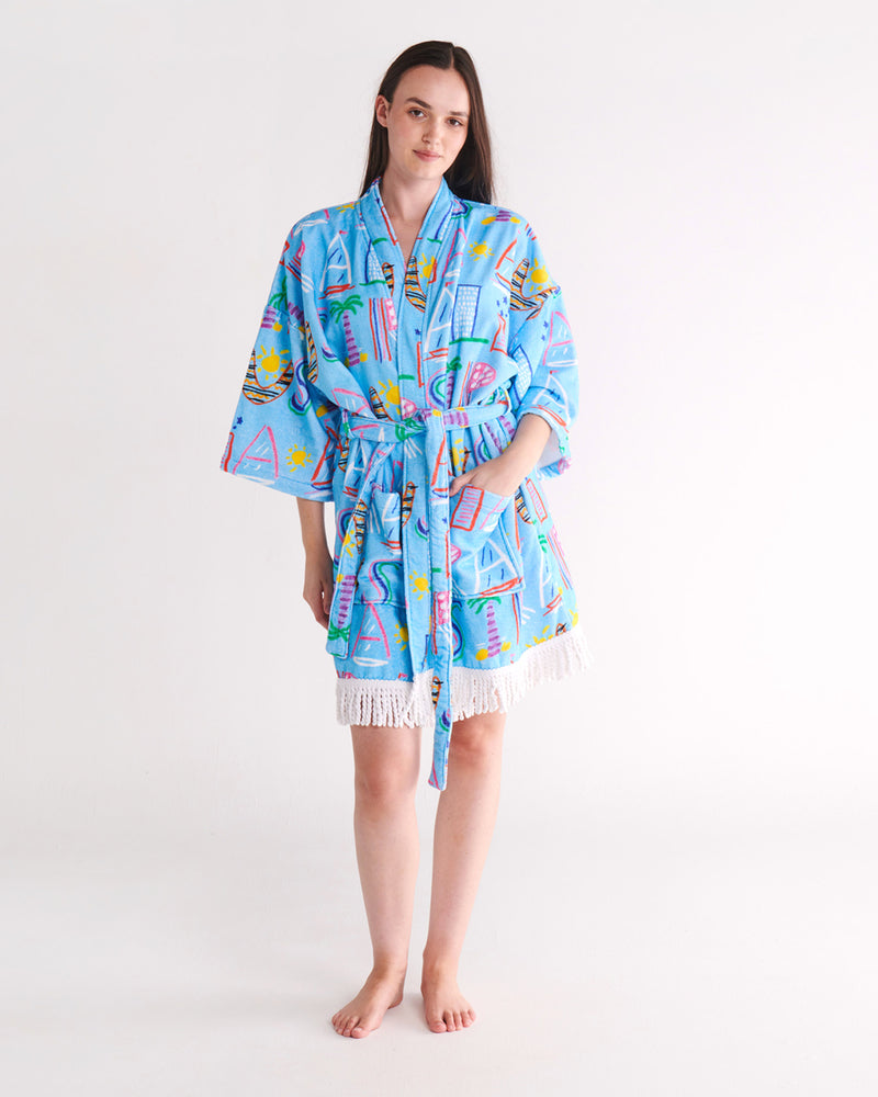 Kip&Co x Ken Done Australia Mate Terry Mini Bath Robe