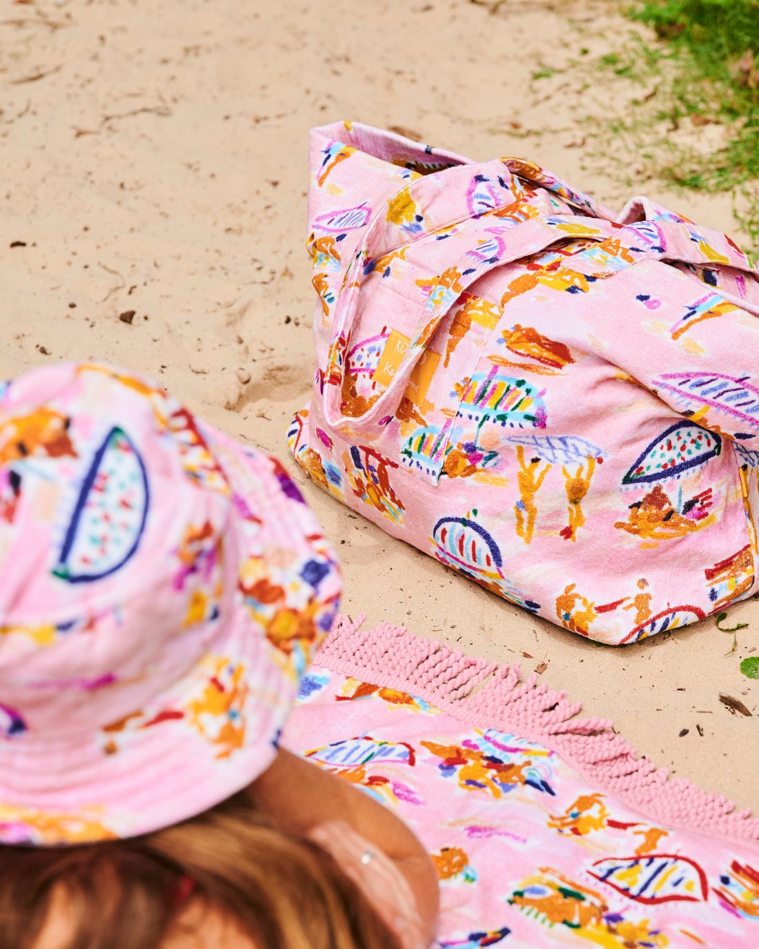 Kip&Co x Ken Done Beach Days Terry Oversized Beach Bag