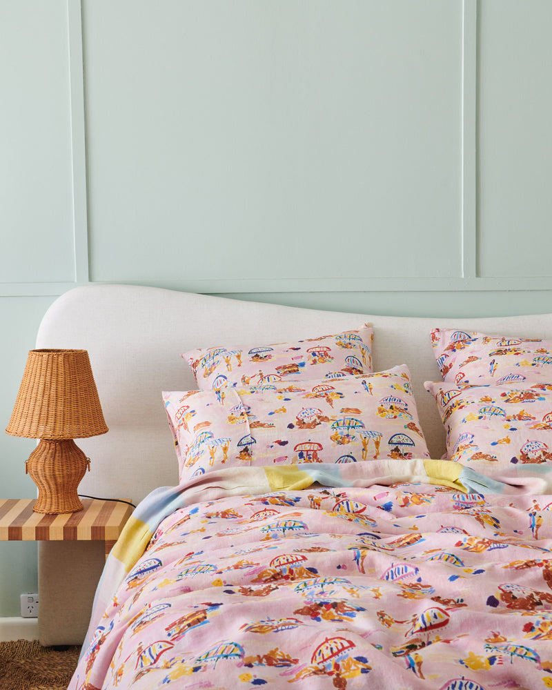 Kip&Co x Ken Done Beach Days Linen Quilt Cover