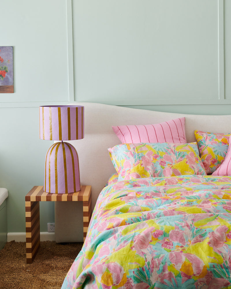 Kip&Co x Ken Done Pastel Blooms Linen Pillowcases