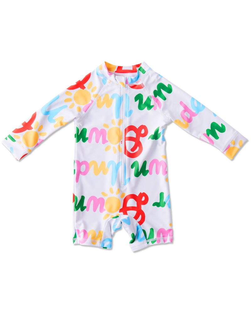 Kip&Co x Ken Done Down Under Baby Long Sleeve Zip Bathers