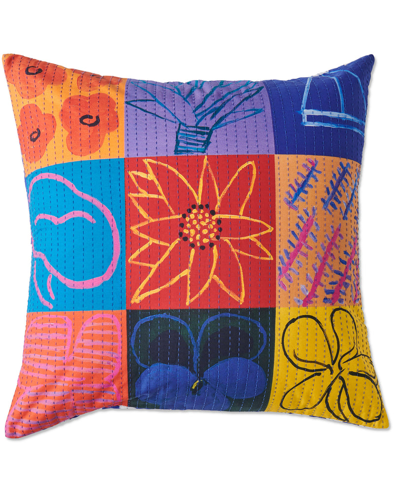 Kip&Co x Ken Done Flower Farm Kantha European Pillowcase