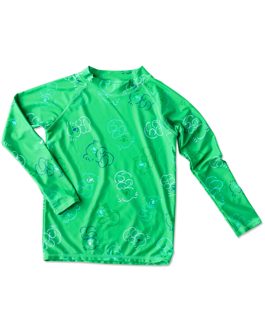 Kip&Co x Ken Done Koala Cuddles Green Rash Vest