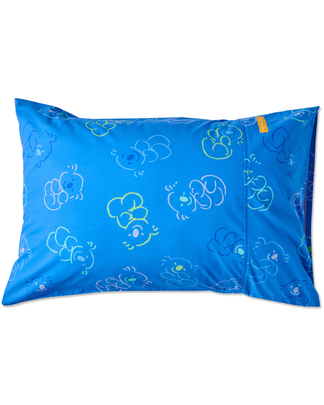 Kip&Co x Ken Done Koala Cuddles Blue Organic Cotton Pillowcases