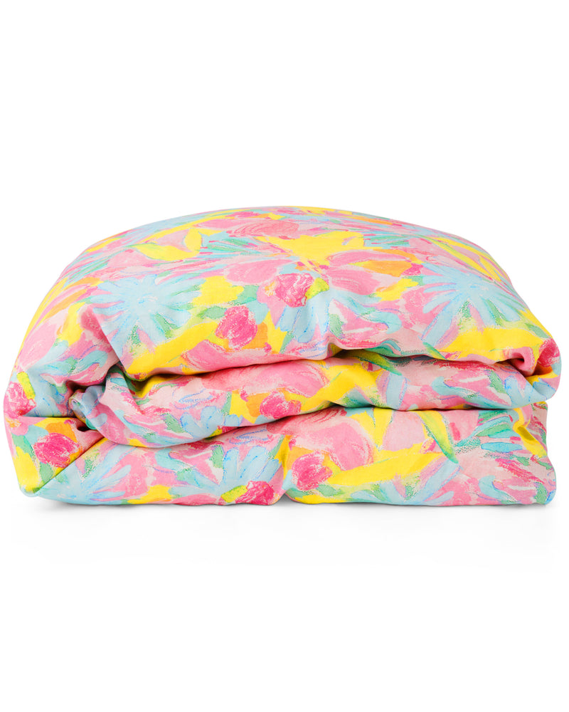 Kip&Co x Ken Done Pastel Blooms Linen Quilt Cover