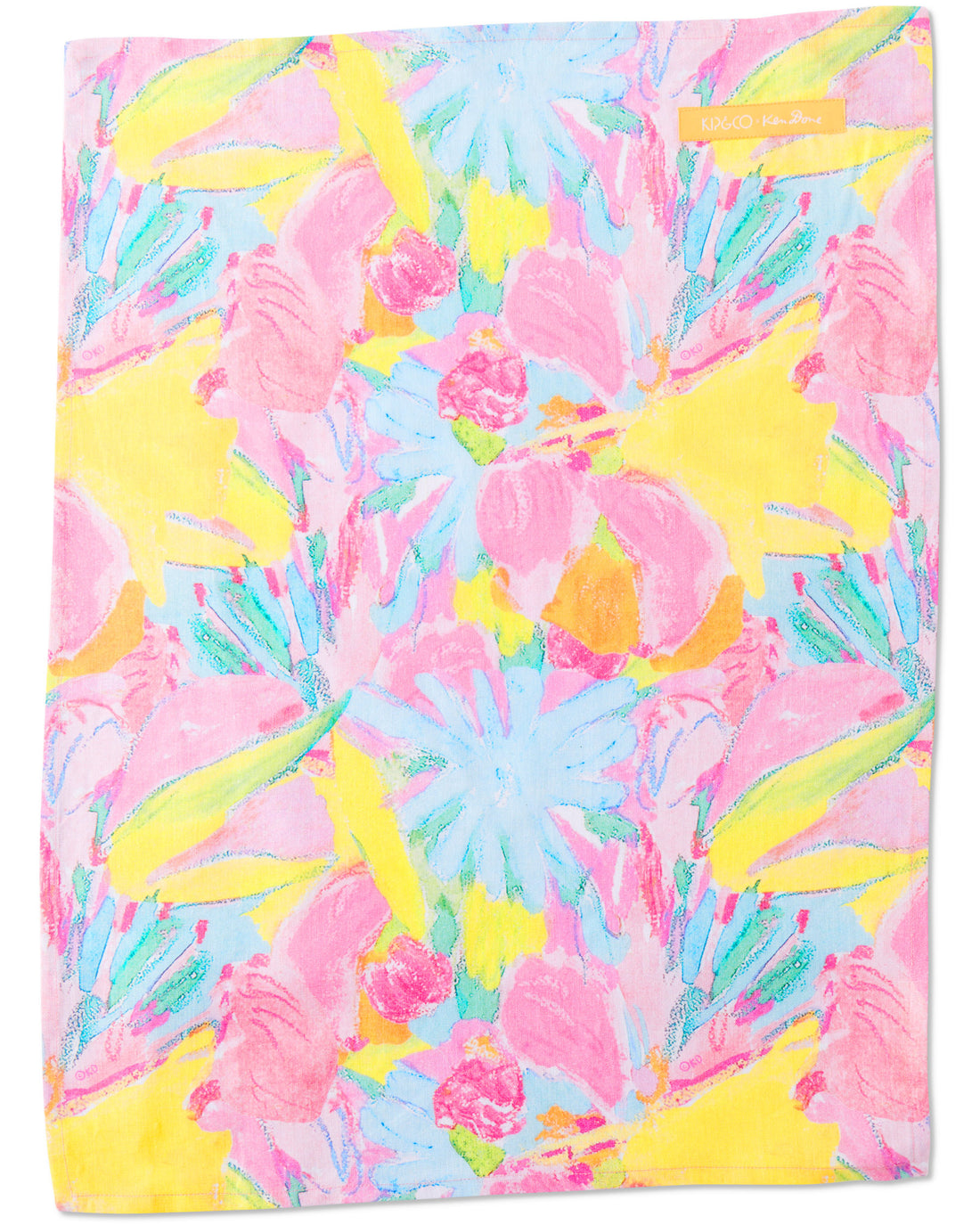 Kip&Co x Ken Done Pastel Blooms Linen Tea Towel