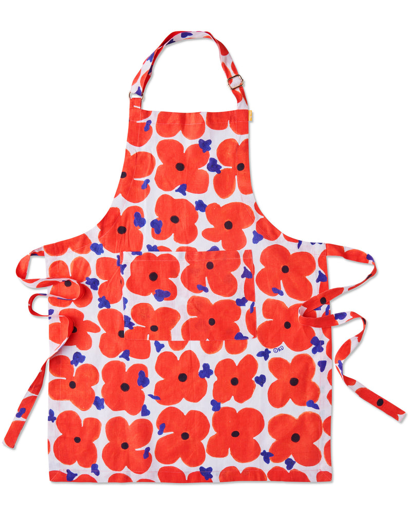 Kip&Co x Ken Done Pop Floral Linen Apron