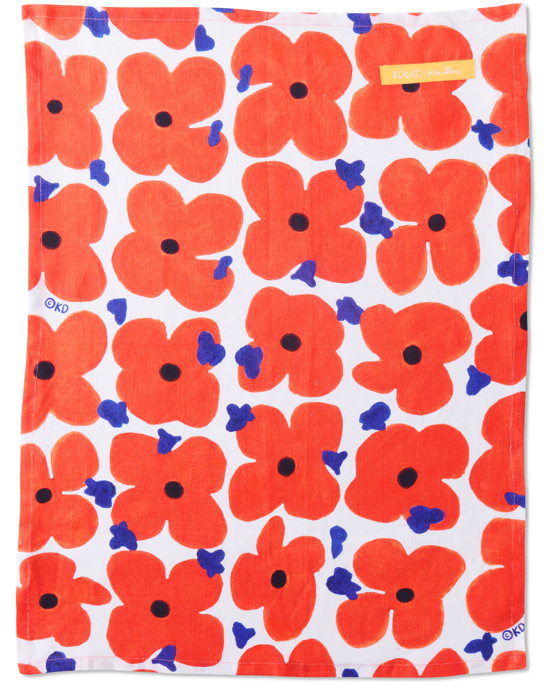 Kip&Co x Ken Done Pop Floral Linen Tea Towel