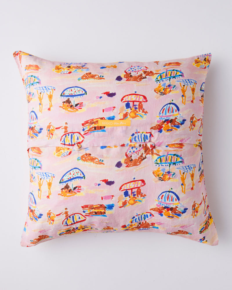 Kip&Co x Ken Done Beach Days Linen European Pillowcases