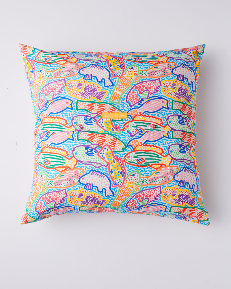 Kip&Co x Ken Done Rainbow Fish Organic Cotton European Pillowcases