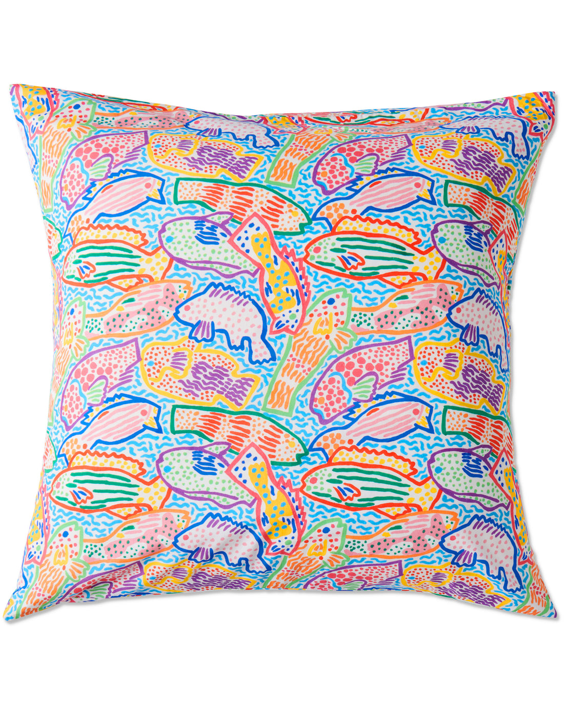 Kip&Co x Ken Done Rainbow Fish Organic Cotton European Pillowcases