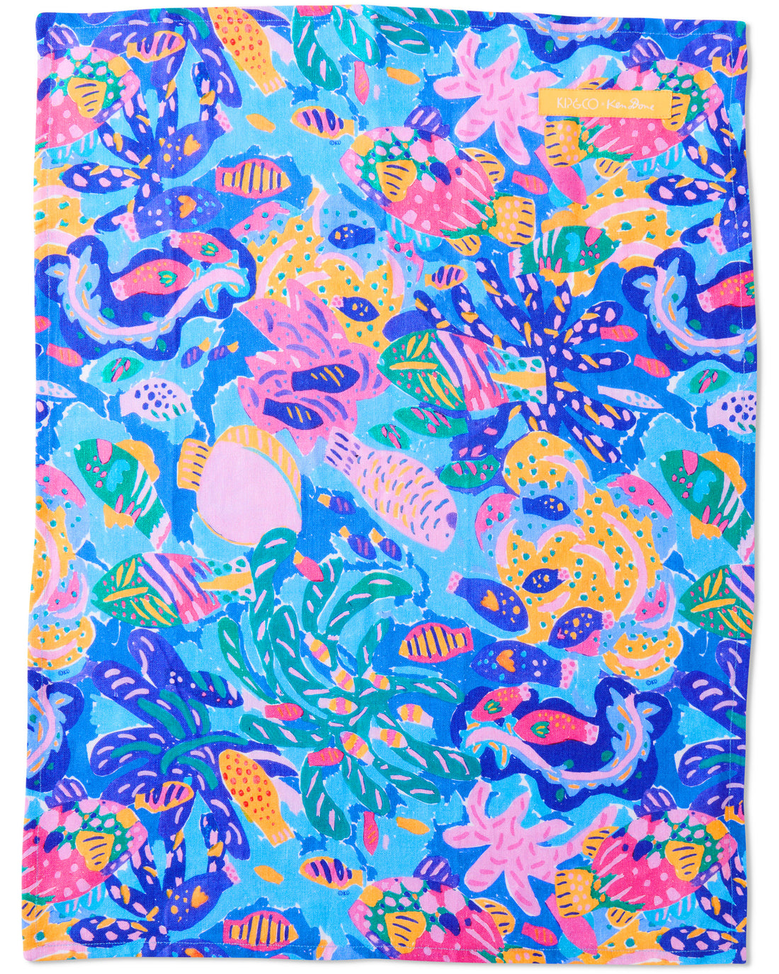 Kip&Co x Ken Done Reef Garden Linen Tea Towel