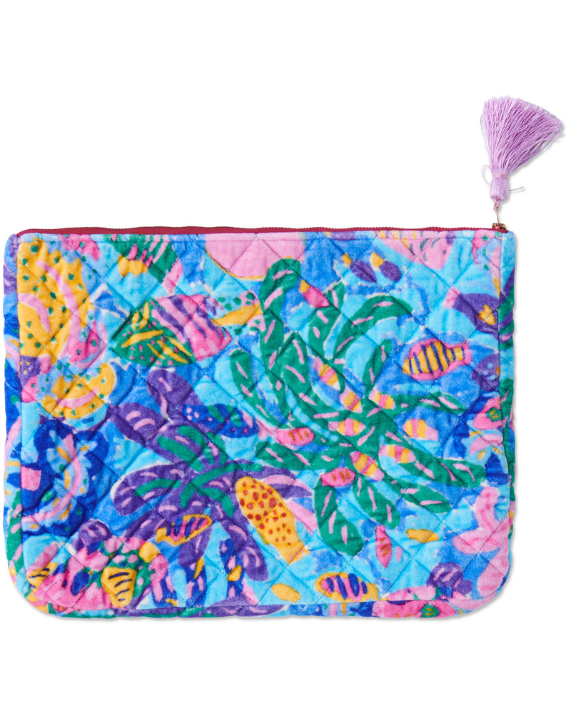 Kip&Co x Ken Done Reef Garden Velvet Laptop Case