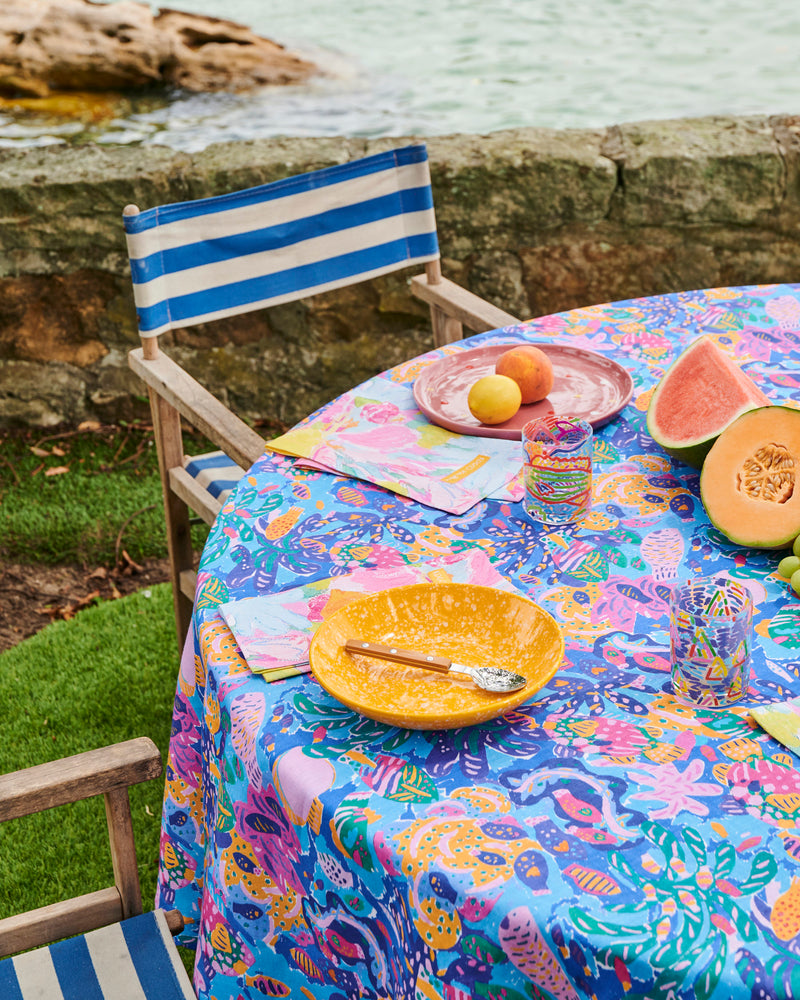 Kip&Co x Ken Done Reef Garden Linen Tablecloth