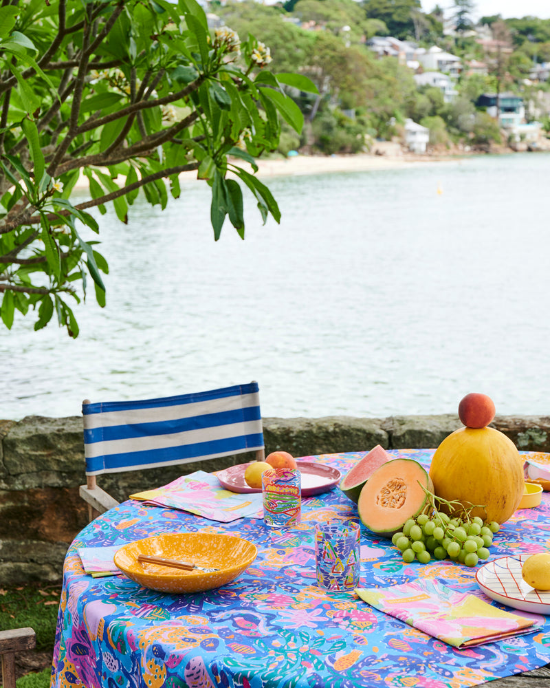 Kip&Co x Ken Done Reef Garden Linen Tablecloth