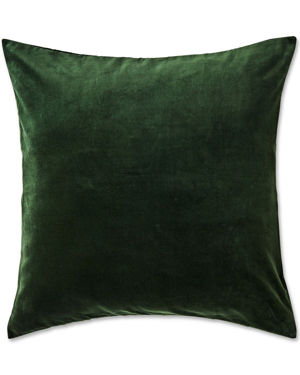 Kombu Green Velvet European Pillowcases
