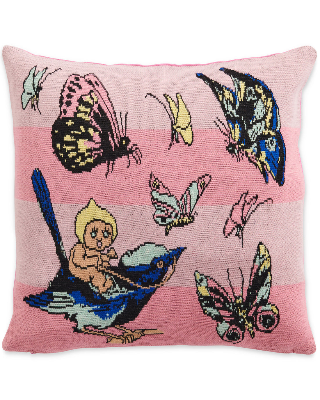 Kip&Co x May Gibbs Fly Baby Knitted Cushion