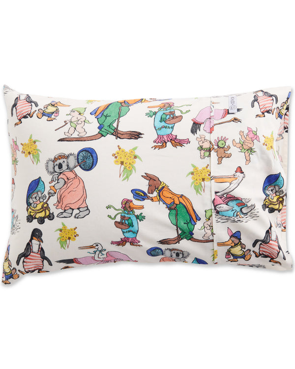 Kip&Co x May Gibbs Out and About Flannelette Pillowcase