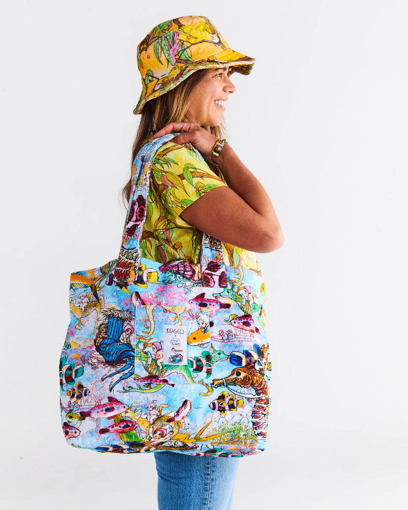 Kip&Co x May Gibbs Waterworld Terry Beach Bag