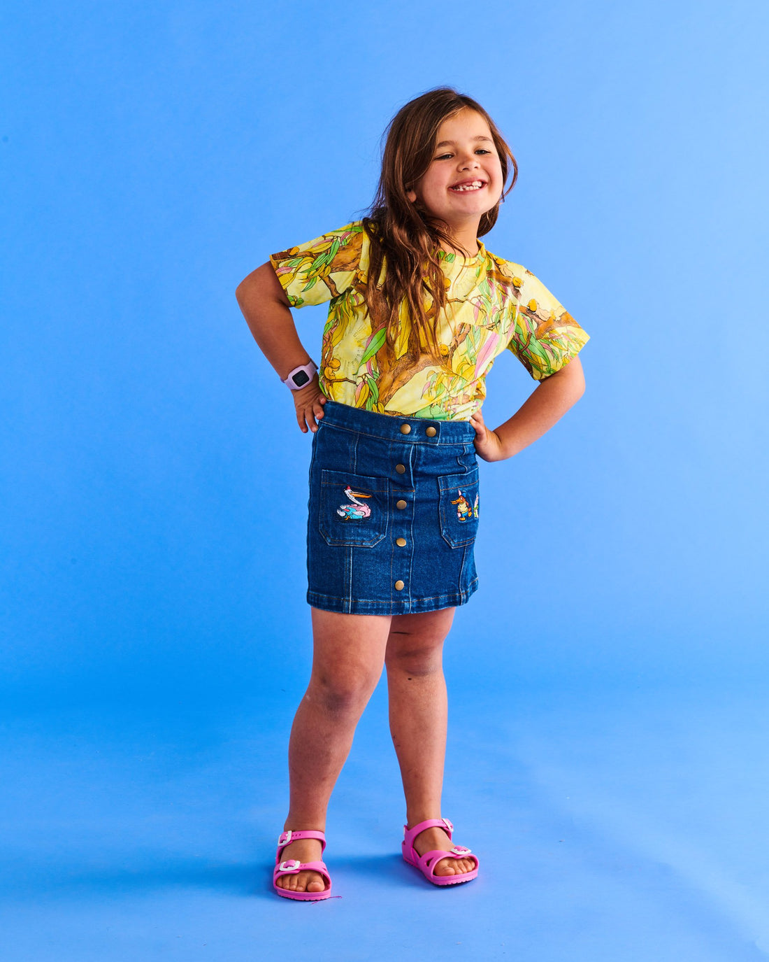 Kip&Co x May Gibbs Pocket Pals Denim Skirt