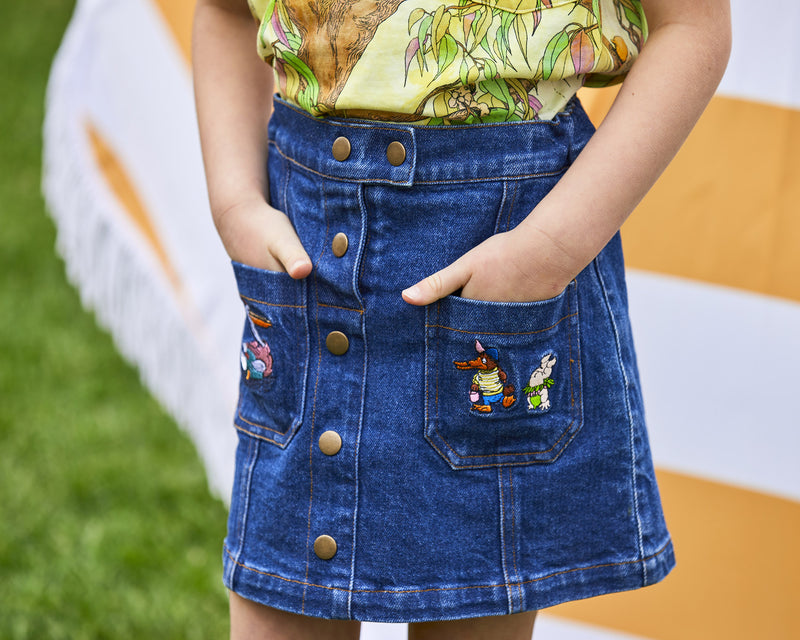Low Rise Denim Skirt City Beach Flip Mommy Mini Denim Skirt