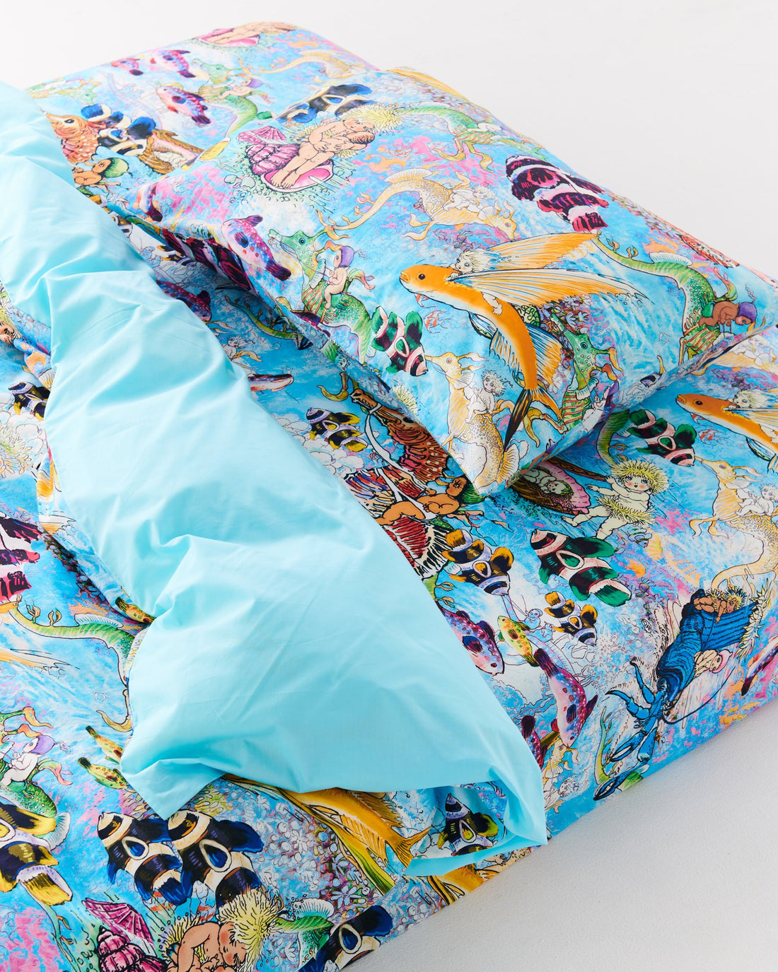 Kip&Co x May Gibbs Waterworld Organic Cotton Pillowcase