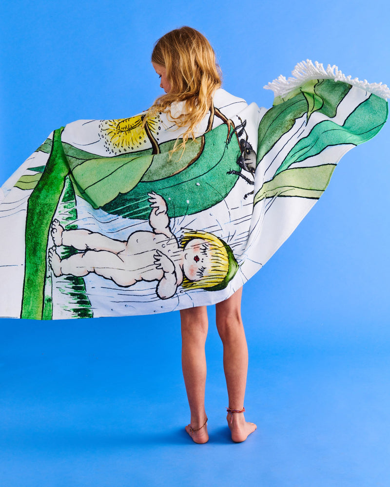 Kip&Co x May Gibbs Sun Shower Terry Beach Towel