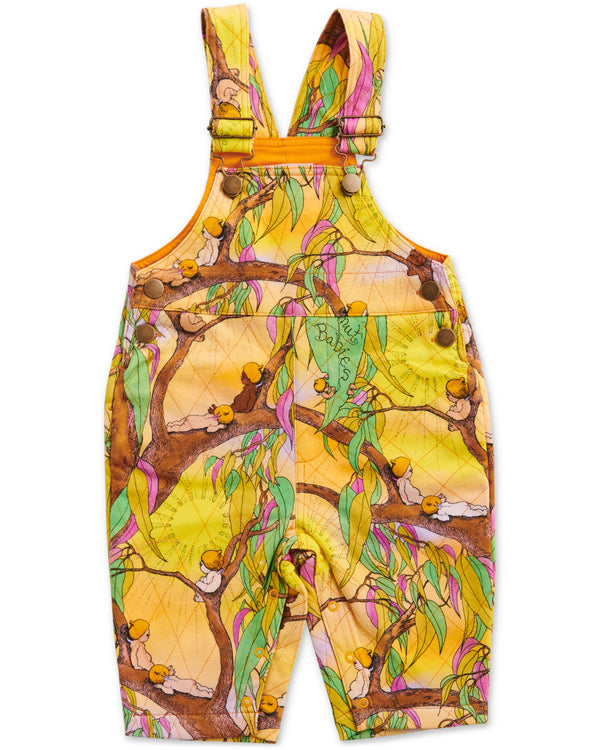 Kip&Co x May Gibbs Sunrise Delight Baby Quilted Fleece Overalls