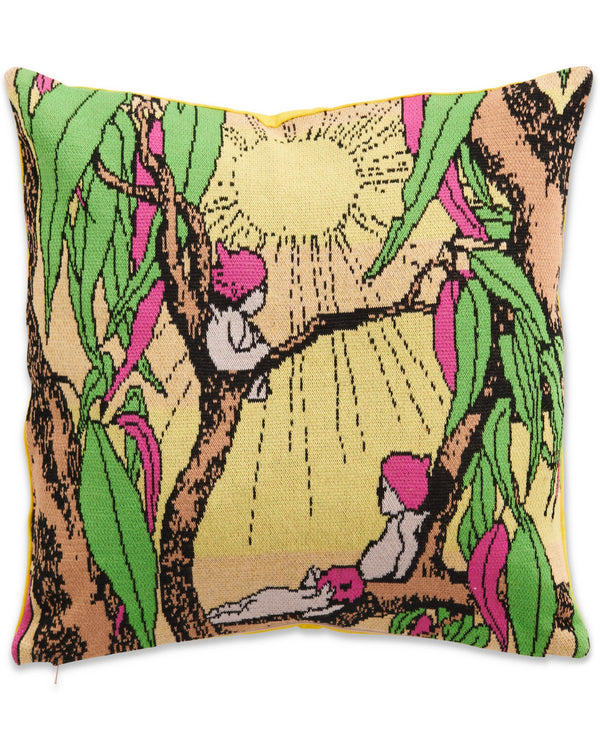 Kip&Co x May Gibbs Sunrise Delight Knitted Cushion