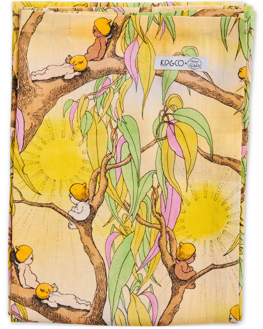 Kip&Co x May Gibbs Sunrise Delight Linen Tablecloth