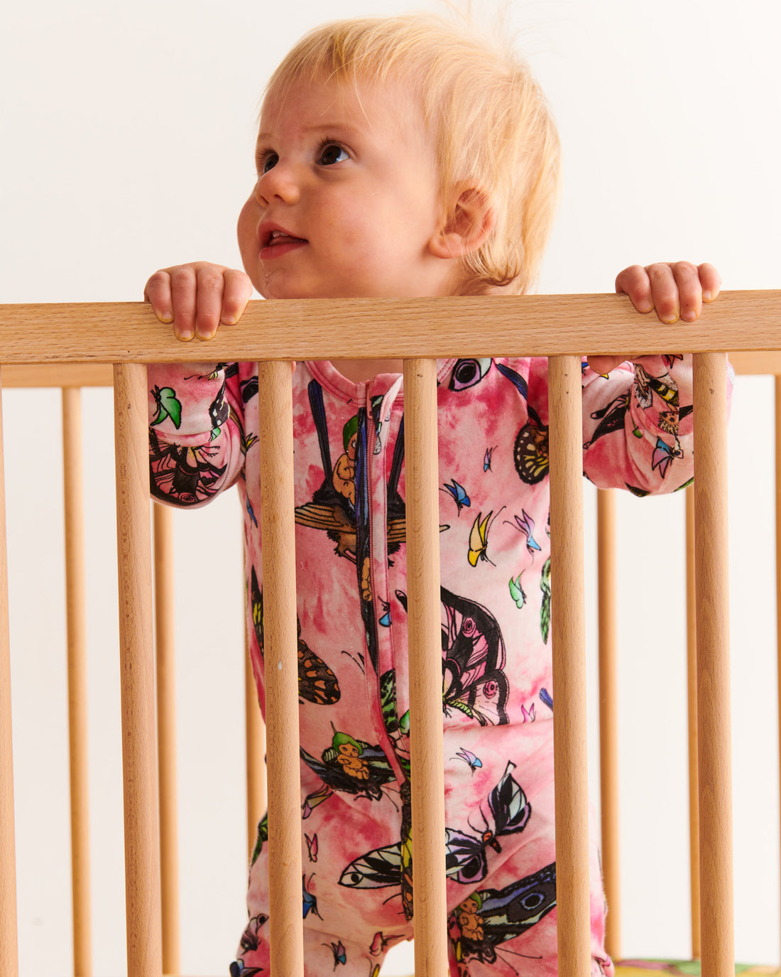 Kip&Co x May Gibbs Fly Baby Organic Long Sleeve Zip Romper