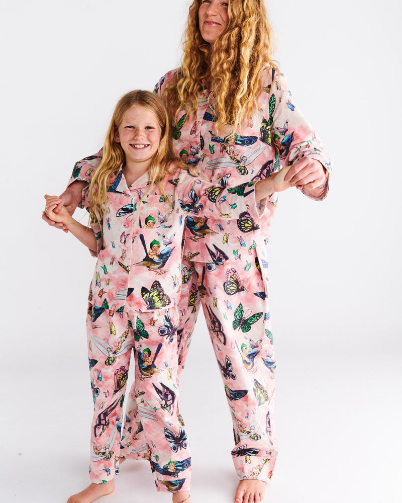 Kip&Co x May Gibbs Fly Baby Flannelette Long Sleeve Shirt & Pant Pyjama Set