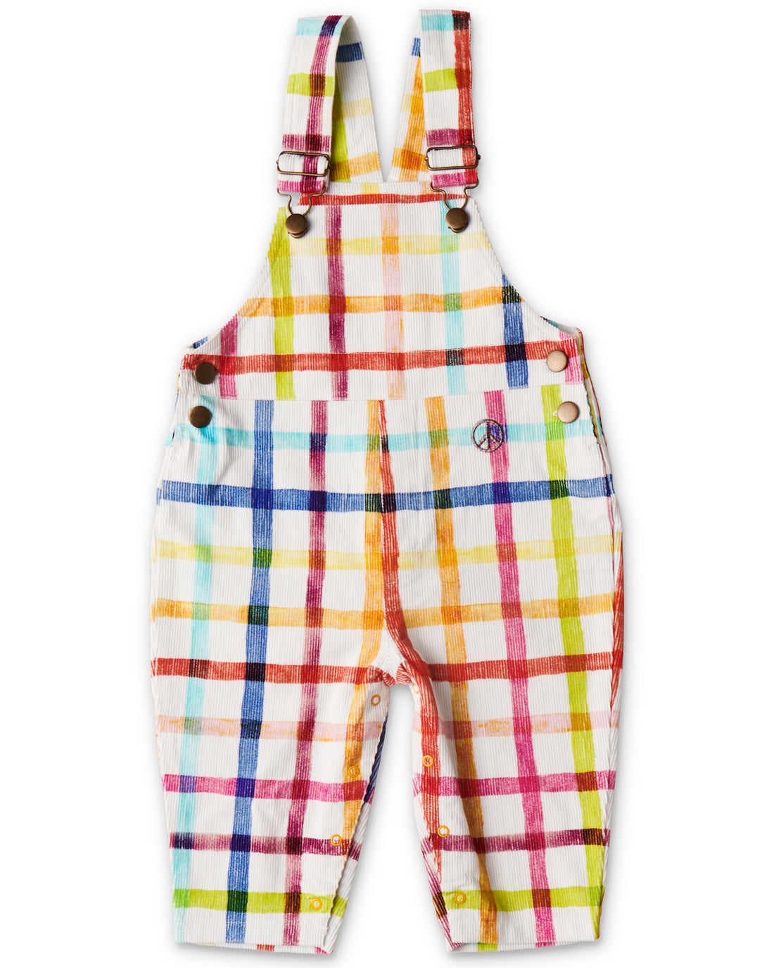 Picnic Check Baby Corduroy Overalls